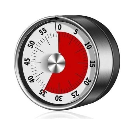 Minuterie mécanique - Chronomètre magnétique de 60 minutes pour cuisiner, cuisiner, faire de l'exercice, étudier (1/5)