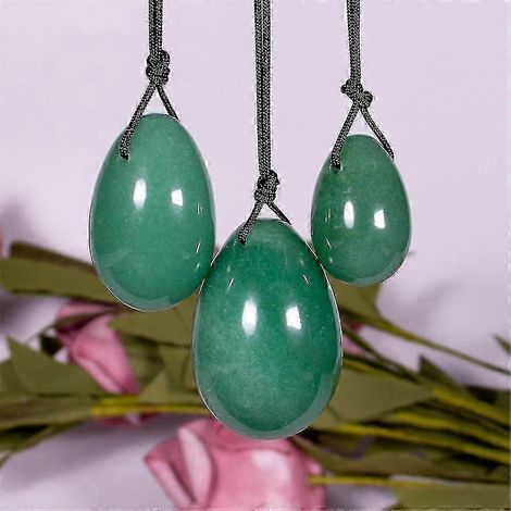1 Ensemble d'œufs de yoni en quartz rose naturel, jade, cristal de guérison, bâtonnet de massage, pierre pour exercices de Kegel, pierre de guérison Reiki pour femmes - Yvan (1/5)