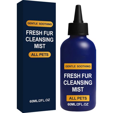 Lotion de toilettage pour chats et chiens : nettoyage quotidien, laisse le pelage doux, soyeux, démêlé, confortable et frais – 60 ml -- AUTLEAD (1/5)