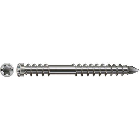 [GEBRAUCHT] B-Ware SPAX Terrassenschraube Edelstahl A4 6mm 80mm Teilgewinde 100 Stück CUT-Spitze (1/2)