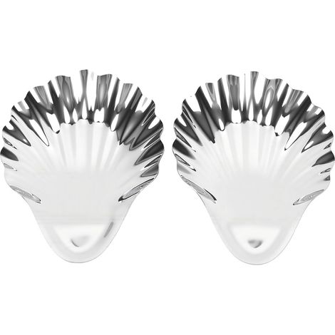 Set aus 2 Schmuckschalen aus Edelstahl, Schmucktablett (1/5)