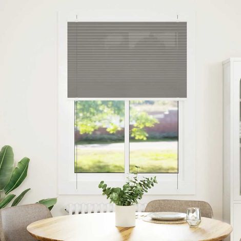 Plissee Anthrazit 90x100 cm Stoffbreite 89,4 cm Polyester
