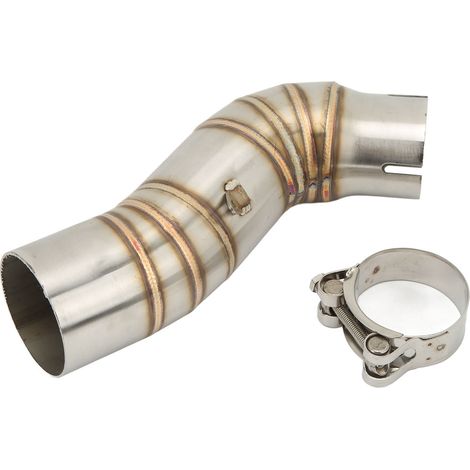 GARRYFIZH Tuyau de Liaison d'Échappement Millieu Acier Inoxydable Système - Tube Connexion pour CBR1000