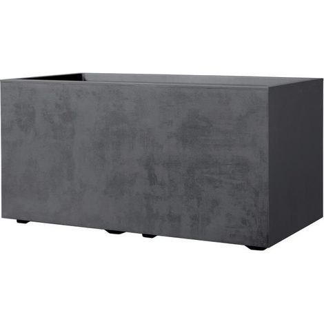 Jardiniere Muret - DEROMA - Millennium R - Anthracite - A réserve d'eau - 79 cm (1/5)