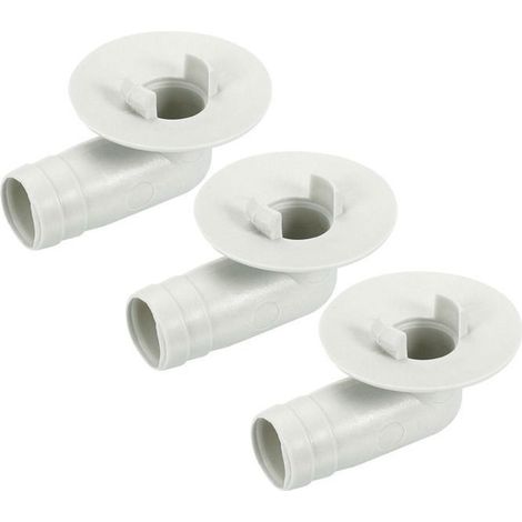 Pièce detachée climatisation SOURCING MAP 3Pcs 17mm Vidange Tuyau Connecteur Coude Remplacement pour Mini-Split Fenêtre AC Beige (1/4)