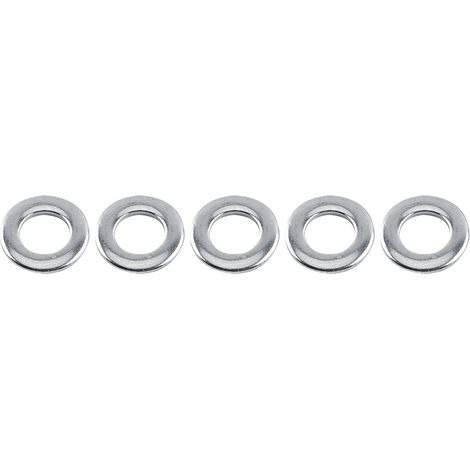 Packung mit 100 Unterlegscheiben aus Edelstahl 304, Schraubenreparaturset M3/M4/M5/M6/M8/M10 (M6)