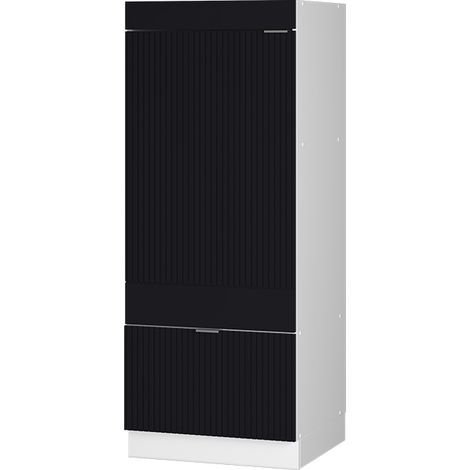 Set mobili bagno Fame-Line, Nero rigato, 60 cm, Vicco