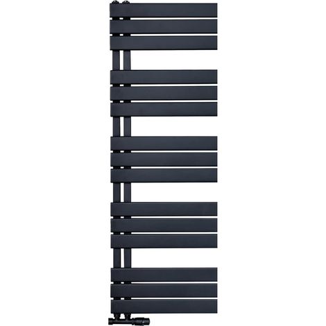 Handtuchheizkörper Badheizkörper Paneel Anschluss linksseitig rechtsseitig Schwarz 1600x500 755W Handtuchheizkörper Badheizkörper Paneel Anschluss linksseitig rechtsseitig Schwarz 1600x500 755W (1/3)
