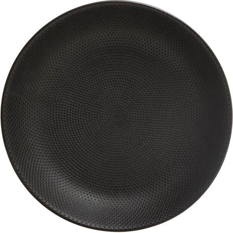 Lot de 6 Assiettes Creuses "Caviar" 20cm Noir (1/2)