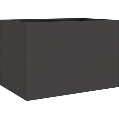 Maison Exclusive - Fioriera Nera 62x30x29 cm in Acciaio