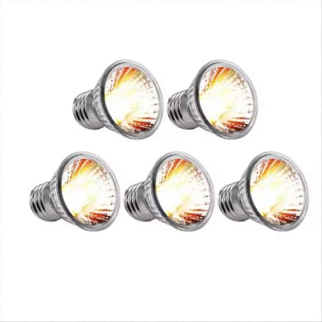 5 pièces UVA UVB ampoule chauffante pour reptile chauffant ampoules UV 25W (1/5)