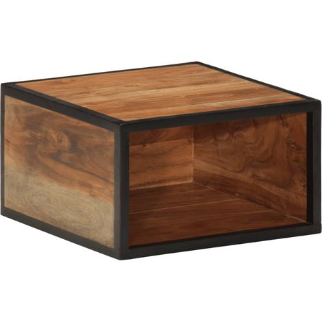 Wall-mounted Bedside Cabinet 35x35x20 cm Solid Wood Acacia vidaXL (1/5)