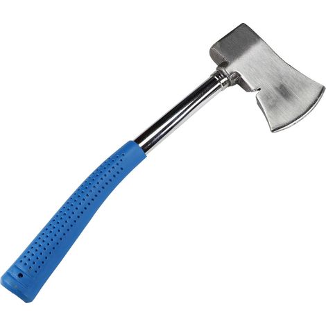 Schmiedestahl Handbeil mit gebogenem Stahlrohrstiel Beil zum Holz Spalten (1/4)