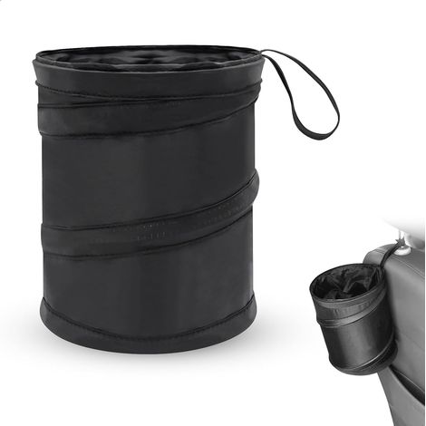 Cestino per auto, cestino per camper, tasca portaoggetti per auto, organizer pieghevole per auto, accessori da appendere per auto per campeggio, viaggi, contenitori per gadget (cerchio) (1/5)
