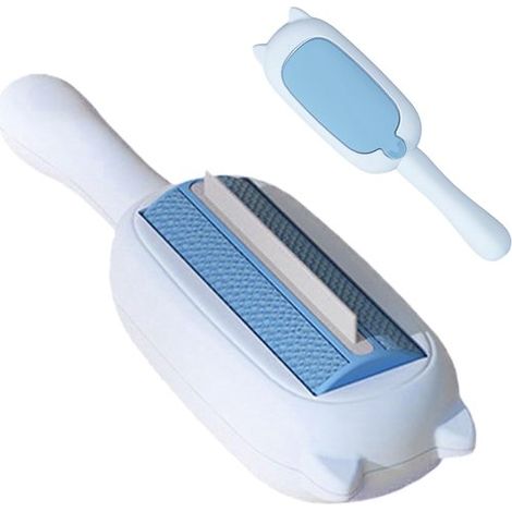 Cepillo antiestático para gatos – Cepillo quitapelusas – Cepillo desenredante para mascotas – Antiestático y suave con la piel – Elimina el pelo suelto – Para muebles, sofás y dormitorios – Azul (1/5)