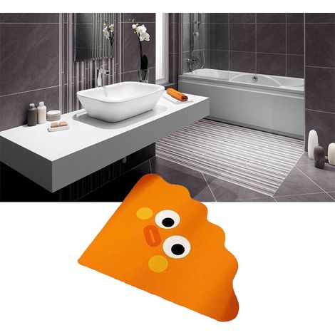 Tapis de bain en terre de diatomées à motifs de dessins animés, absorbant, à séchage rapide, résistant à l'usure et antidérapant. (1/5)