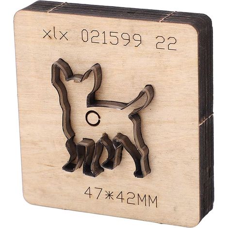 Dog-Shaped Cutting Die – Alloy Steel Leather Punch for Crafts – Tool for Leather, Fabric, and Cardboard – Punching Die – Essential for Crafts (1/5)
