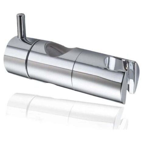 Support Pommeau Douchette, Accroche Douche à Main Ventouse, Fixation Pommeau Douche Mural, Curseur Douche Universel Remplaçable Curseur (22mm, Argent) (1/4)