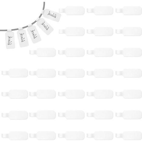 Etiquetas adhesivas para cables, tamaño grande para organizar e identificar tus cables, reutilizables, versátiles, 35 piezas, de colores (1/5)