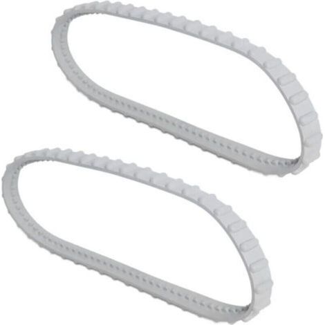Courroies d'entraînement en caoutchouc pour nettoyeur de piscine – Compatible Hayward Aquavac TigerShark QC et SharkVac – Lot de 2 pièces - RCX23002 (1/5)
