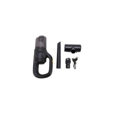 Aspiradora portátil inalámbrica para coche: potente, ligera y recargable, para limpieza en seco y húmedo, con batería de 1800 mAh.