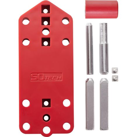 Gabarit de perçage pour poignées de porte avec garniture de rosace (avec 72 mm, 78 mm, 92 mm de distance) pour toutes les portes avec serrure à gorge, cylindre profilé, WC et serrure (1/5)