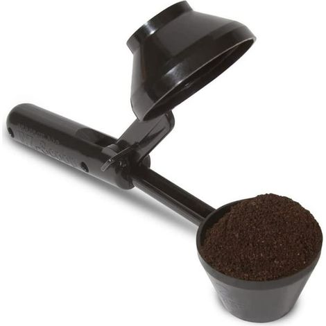 Cuillère Doseuse 2-en-1 avec Entonnoir pour Capsules Réutilisables, Doseur à Café de 2 Cuillères à Soupe, Accessoire de Préparation pour Dosettes, Lot de 2 Pièces (1/5)