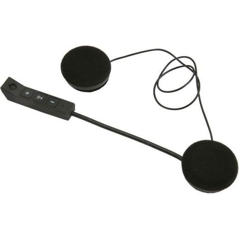 Casque Moto Bluetooth - Bluetooth 5.0 - Pour Casque Integral Ou Jet - 180 mAh - Noir (1/4)