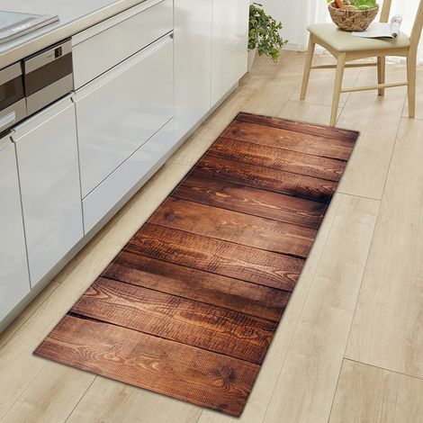Tapis De Sol - Polyester - Non Glissant - Absorbant - Pour Salle De Bain Cuisine Entrée Couloir Chambre - 60 x 180 cm (1/3)