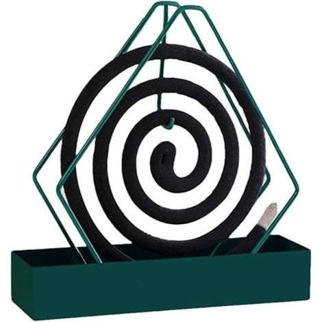 Supports De Bobine Anti-moustiques Porte Encens Spirale Anti Moustique Support De Bobine De Moustique avec Plateau, Support (1Pcs) (1/4)