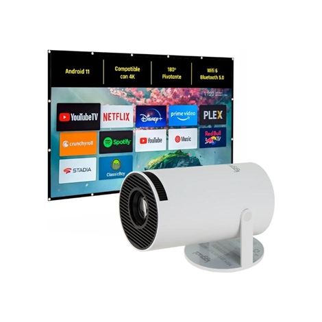 iggual Pack bundle mini proyector + pantalla