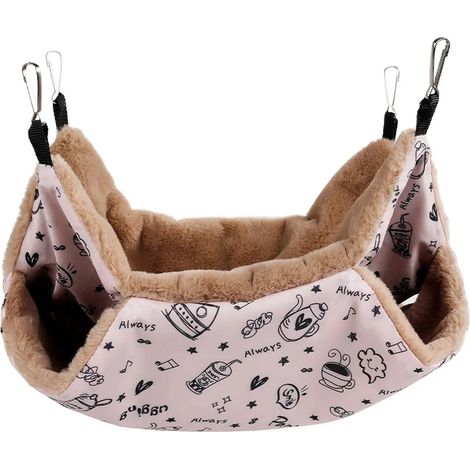 Niche dhiver paisse pour animaux de compagnie 20x20cm rose (1/5)