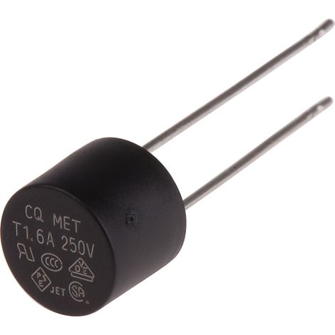 Fusible non réarmable filaire RS PRO, Sortie Radiale, 1.6A 250V