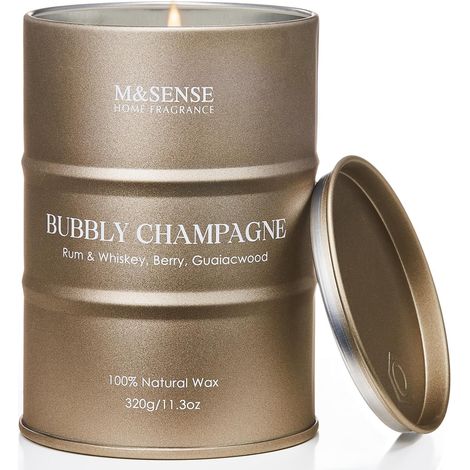 Bougies parfumées Champagne pétillantes pour la maison Cadeaux bougies pour femmes (1/5)