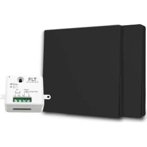 Kit interrupteur va-et-vient sans fil – 2 boutons poussoirs pré-programmés – Récepteur radio encastrable – Installation rapide (1/5)