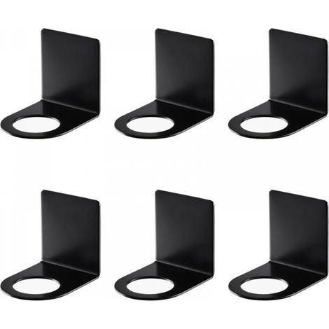 6 Pcs Support Mural pour Pompe à Main, 27mm Porte Distributeur Crochet Distributeur de Savon Support Mural Acier Inoxydable Porte-Shampooing pour Cuisine, Salle de Bainle (1/5)