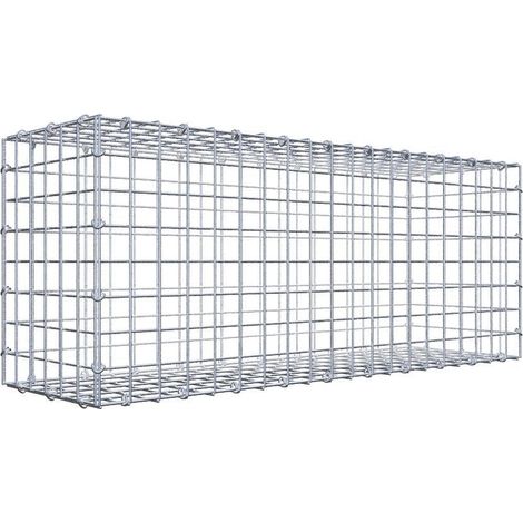 Gabiondeco - Gabion 100 cm x 40 cm x 30 cm (L x H x P). mailles 5 x 5 cm. Fermeture par anneaux en c - Made in Germany (1/5)