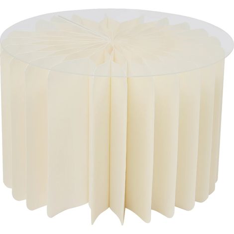 Centrotavola in cartone, cartone e PVC di alta qualità, forma cilindrica, montaggio richiesto, adatto per uso interno, design elegante (1/5)