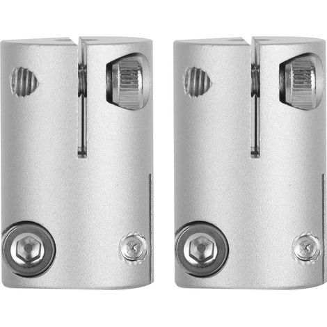 2 accouplements en alliage d'aluminium, manchon flexible 6mm trou D à 5mm hexagone pour pièces de liaison (1/5)