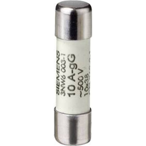 Siemens 3NW60011 Cartouche fusible cylindrique 6 A 500 V 10 pc(s)