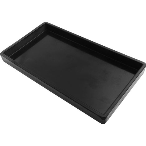 Plateau De Rangement - Plateau En Céramique Pour Savon Parfum Bijoux Bougie - Plateau Rectangulaire Pour Salle De Bain Et Cuisine - Noir - 17 x 9 x 2 cm (1/5)