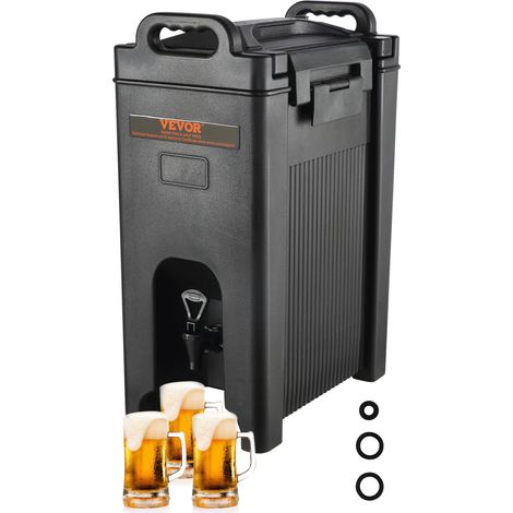 VEVOR Distributore per Bevande Isotermico con Rubinetto di Erogazione Capienza ca. 18,9L Materiale Alimentare per Buffet Festa Evento, Contenitore Isotermico per Distribuzione Bevande Calde / Fredde (1/5)