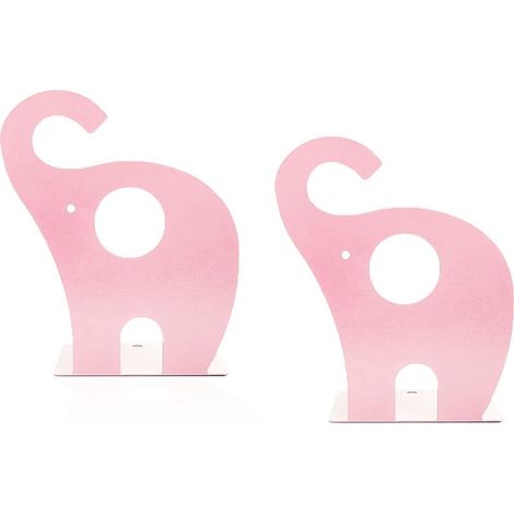 Serre Livre, Cale Livre en Métal pour Enfants, 1 Paire De Serre-Livres Décoratifs Créatifs pour Bibliothèque, Bureau, Maison, École (Éléphant)-Fei Yu (1/5)