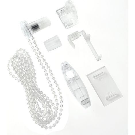 Gardinia Kit di Conversione per Tende a Rullo Easyfix, Include 2 Supporti, Catenella Laterale, Adattatore, Piastre di Montaggio, Connettore di Sicurezza e Peso per la Catenella (1/3)