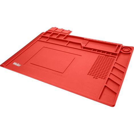 WELLER WLACCWSM2-02 TAPIS DE SOUDAGE EN SILICONE ROUGE TAILLE M (1/2)