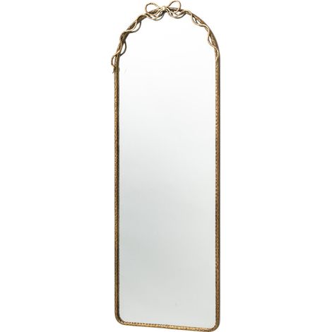 Miroir Mural Nœud en Métal "Éloi" 161cm Doré (1/4)