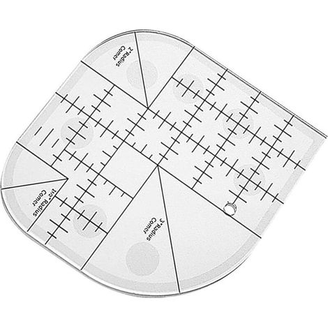 Règle d'angle incurvée pour courtepointe, patchwork de couture Modèles de couture à bords ronds, outils de patchwork pour fournitures de couture, maison, bureau