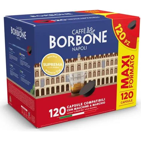 Cápsulas Borbone Compatibles Lavazza A Modo Mio 120 uds