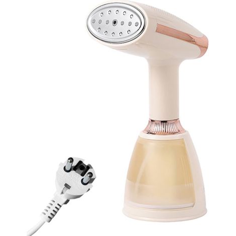 2 en 1 Défroisseur Vapeur Vertical, 1500W Fer à Repasser Portable 280ML Réservoir d'eau avec Brosse de Nettoyage pour la Maison, les Voyages, le Repassage Humide et Sec (1/5)