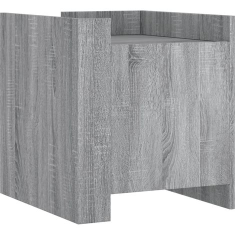 Maison Exclusive - Comodino Grigio Sonoma 45x50x50 cm in Truciolato